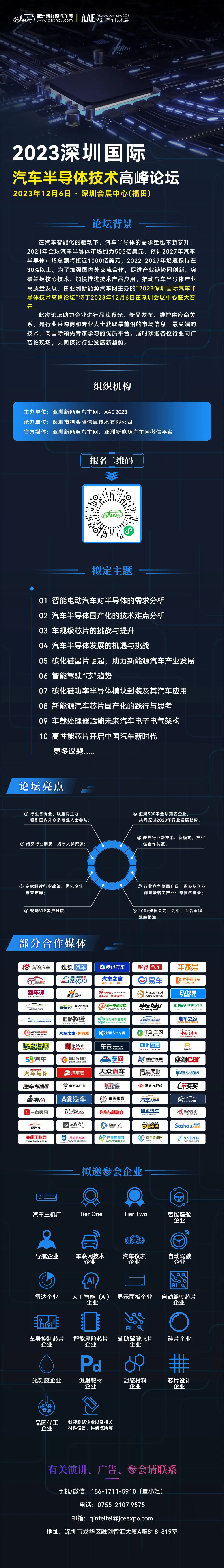 12月6日|走进2023深圳国际汽车半导体技术高峰论坛，探寻汽车半导体未来“芯”动向